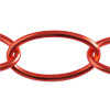 0,5m Aluminium Kette 38x21mm Feuerrot